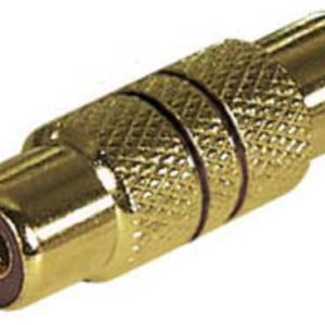 Adaptador Rca H - Rca H Negro Dorad. E-Ac19msg