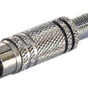 Rca Macho Metal Negro 4mm