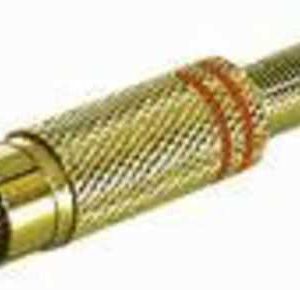 Rca Masculino Vermelho Metal 5-6mm