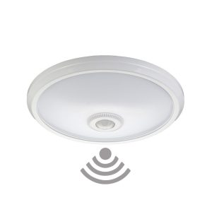 Aplique LED de Superficie com Sensor e Luz de Eme.