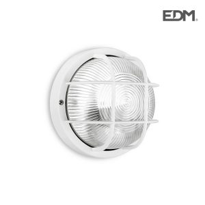 Aplique Olho de Boi Ip54 Redondo Branco 1xe27 40w 