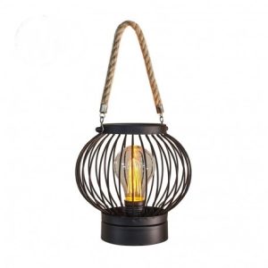 Lanterna Vintage Metálico com Lâmpada Standard