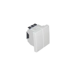 Botão Duplo Comutação Persiana - 2 Mód Branco