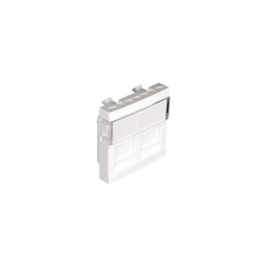 Módulo Duplo P/Conetores Rj45 - 2 Mód Br Mate