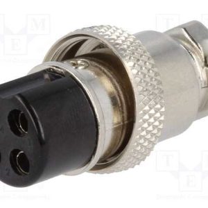 Ficha, de Microfone, Fêmea, Pin: 4, com Cabo, Sim.