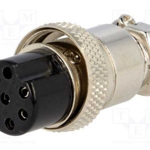 Ficha, de Microfone, Fêmea, Pin: 8, com Cabo, Sim.