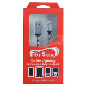 Cabo Lightning Tipo (Cordão) de 2 Metros