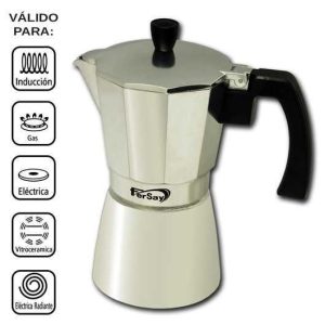 Cafeteira de Indução Italiana Fersay 6 Xícaras De.