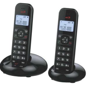 Telefone Sem Fio Duo Cor Preto Dec 2020n
