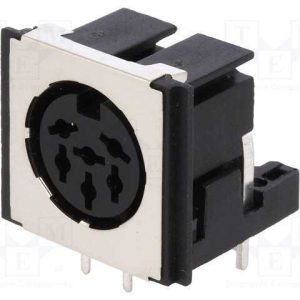 Tomada, Din, Fêmea, Blindadas, Pin: 6, Sistema: 2.