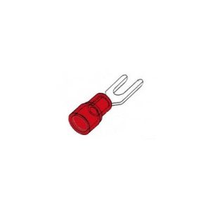 Terminal Forquilha Blindagem Vermelho 4.3mm