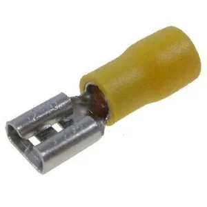 Terminal Fast Amarelo Fêmea 6.3mm