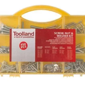 Conjunto de Parafuso  Porca e Anilha - 450 Unids