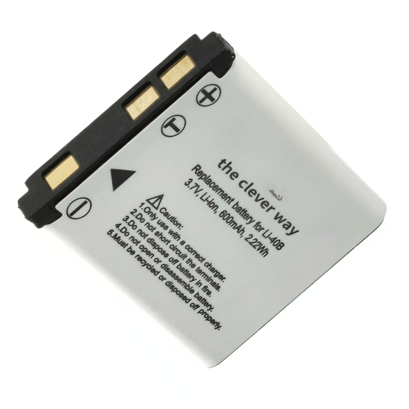 RDP264000 Bateria compatível Olympus Li-40B 600mAh