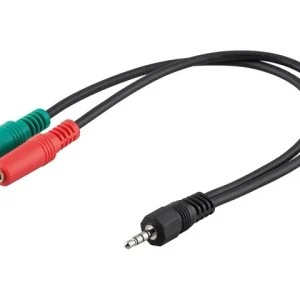 Cabo Jack 3.5mm Macho 4p Para 2 Jack 3.5mm Femea