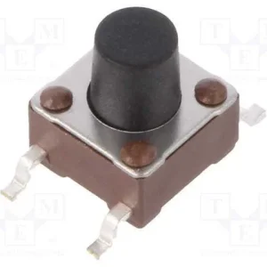 Microinterruptor Tact, Spst-No, Pos: 2, 0,05a/24v.