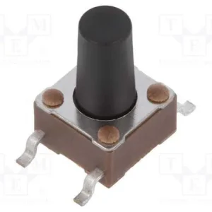 Microinterruptor Tact, Spst, Pos: 2, 0,05a/24vdc,.