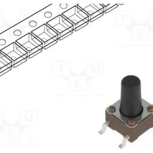 Microinterruptor Tact, Spst-No, Pos: 2, 0,05a/24v.