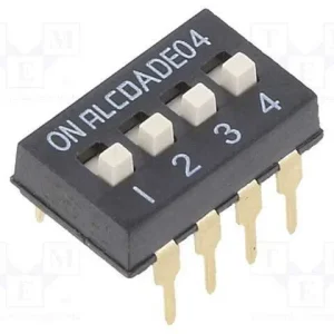 Interruptor: Dip-Switch, On-Off, 0,1a/24vdc, Pos:.
