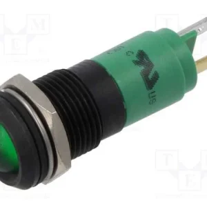 Luz Indicadora: Led, Verde, 12vdc, 12vac, Ø14mm