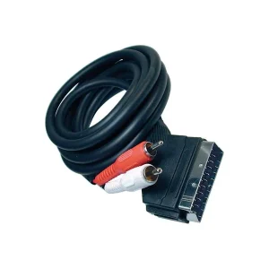 Cabo Scart 21 Pinos + 2 Rca Macho Stereo (2,5m)