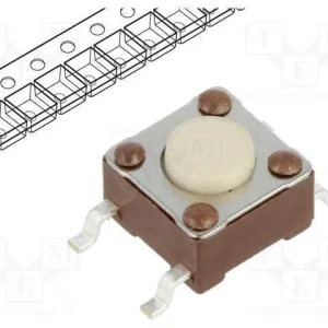 Microinterruptor Tact, Spst-No, Pos: 2, 0,05a/24v.