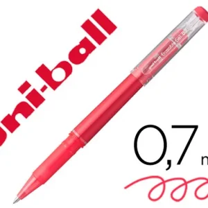 Rolo Gel Borrável Uf-222 0,7 Mm. Rojo Uni-Ball 23.