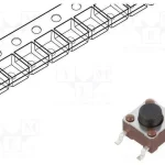 Microinterruptor Tact, Spst-No, Pos: 2, 0,05a/24v.