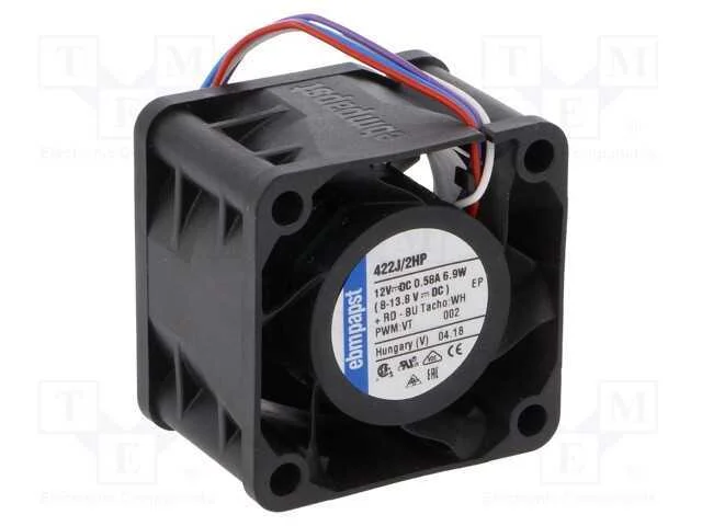 Ventilador: Dc, Transversal, 12vdc, 40x40x28mm, 3.