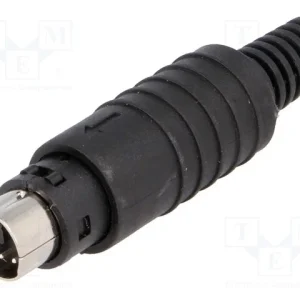 Ficha, Din Mini, Macho, Pin: 6, Solda, com Cabo