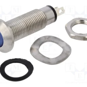 Luz Indicadora: Led, Plana, Azul, 12÷28vdc, 12÷28.