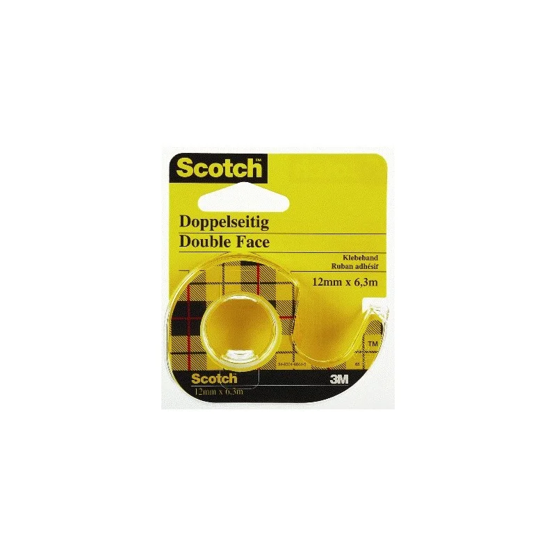 Scotch Fita Adesiva Dupla Face 12mm X 6m com Supor