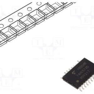 Ic: Digital, Multivibr.Biestável D, Ch: 8, Hc, Sm.