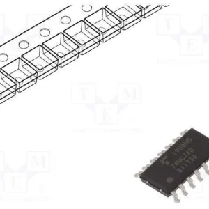 Ic: Digital, Multivibr.Biestável D, Ch: 2, Hc, Sm.