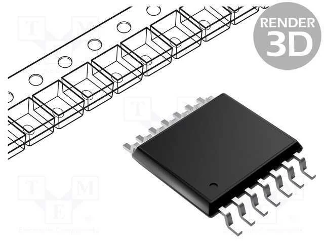 Ic: Digital, Or, Ch: 4, In: 2, Smd, Tssop14, 2÷3,.
