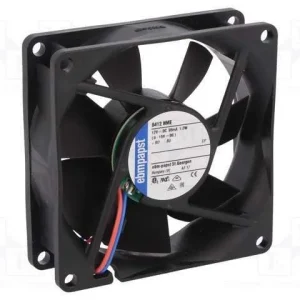 Ventilador: Dc, Transversal, 12vdc, 80x80x25mm, 5.
