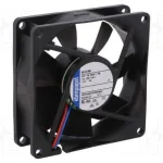 Ventilador: Dc, Transversal, 24vdc, 80x80x25mm, 5.