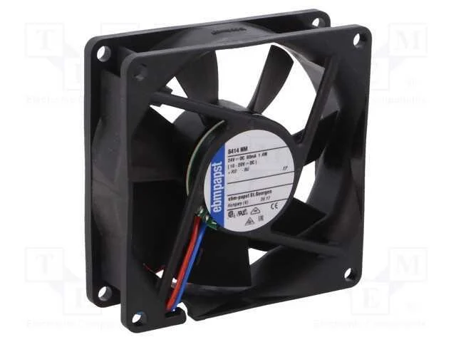 Ventilador: Dc, Transversal, 24vdc, 80x80x25mm, 5.