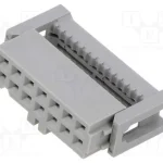 Ficha, Idc, Fêmea, Pin: 14, Idc, para Fita, 1,27m.