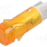 Luz Indicadora: com Lâmpada de Néon, Plana, Laran.