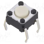 Microinterruptor Tact, Spst-No, Pos: 2, 0,05a/24v.