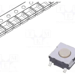 Microinterruptor Tact, Spst-No, Pos: 2, 0,05a/24v.