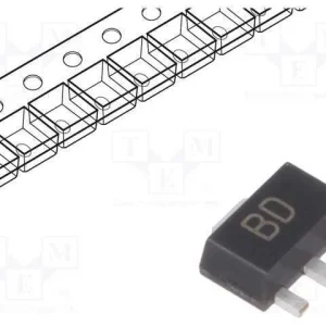 Transístor: Npn, Bipolar, 45v, 1a, 1w, Sot89