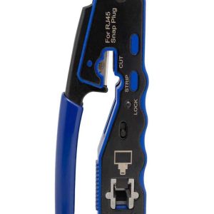 Alicate Corte, Descarnador e Cravar P/ Fichas Rj45 Fast 1-2-3 