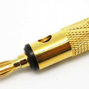 Banana Macho. Dorado. para Cable 4mm