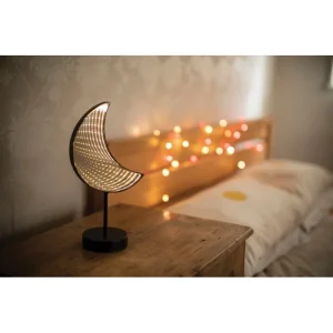 Candeeiro Decorativo Lua de Metal