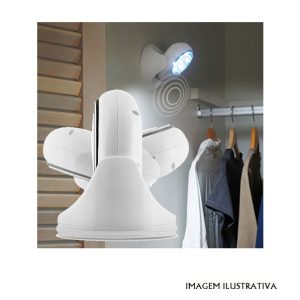 INVG062 Luz De Presença 7 LEDS Brancos E Sensor Pir 360º
