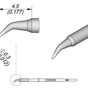 Cartucho Cónico Curvo Ø 0,3