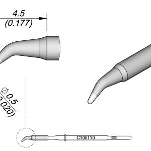 Cartucho Cónico Curvo Ø 0,5