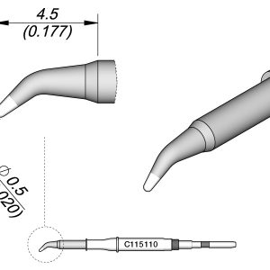 Cartucho Cónico Curvo Ø 0,5